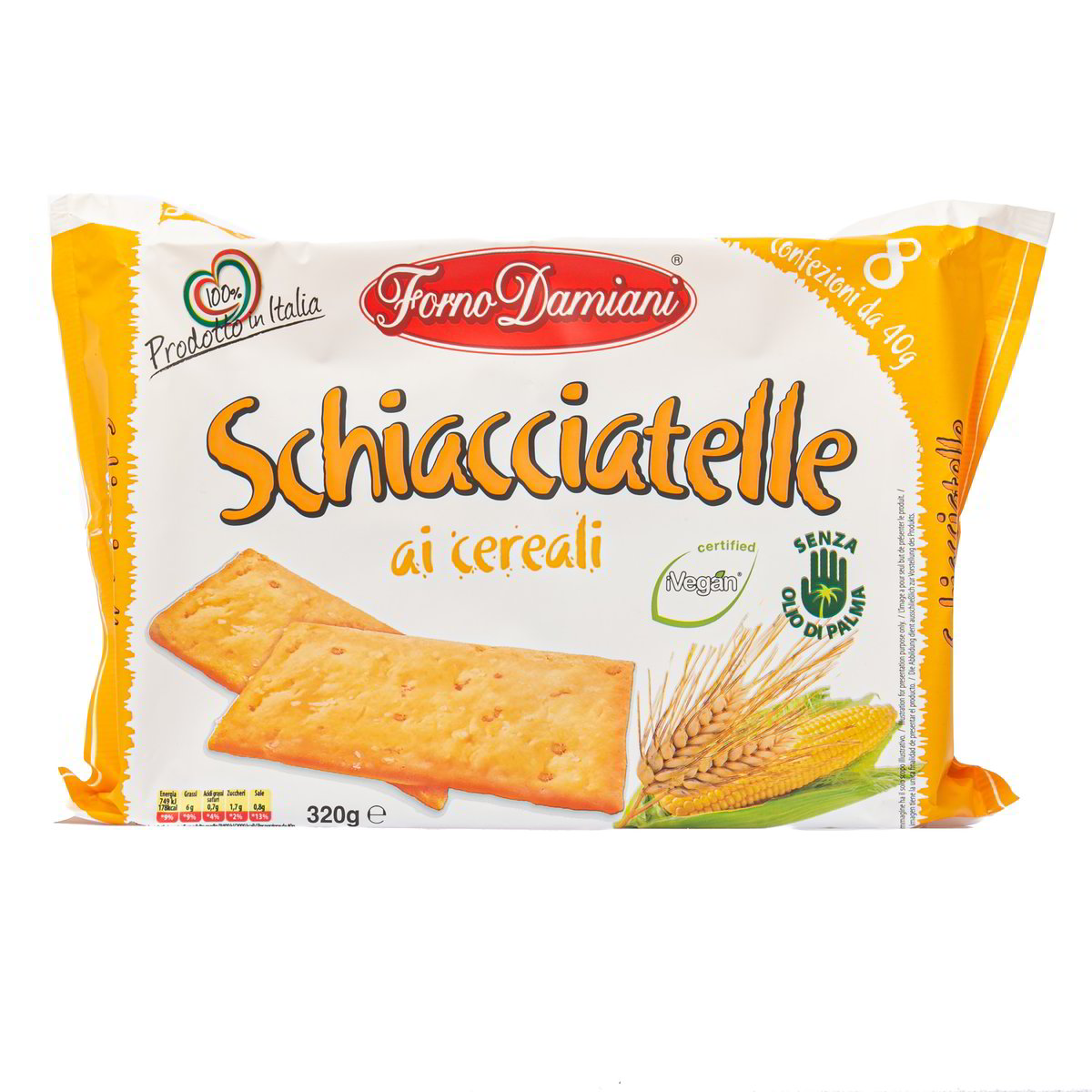 SCHIACCIATINE CEREAL DAMIANI GR 320 L Ecommerce Secondo Iper Tosano