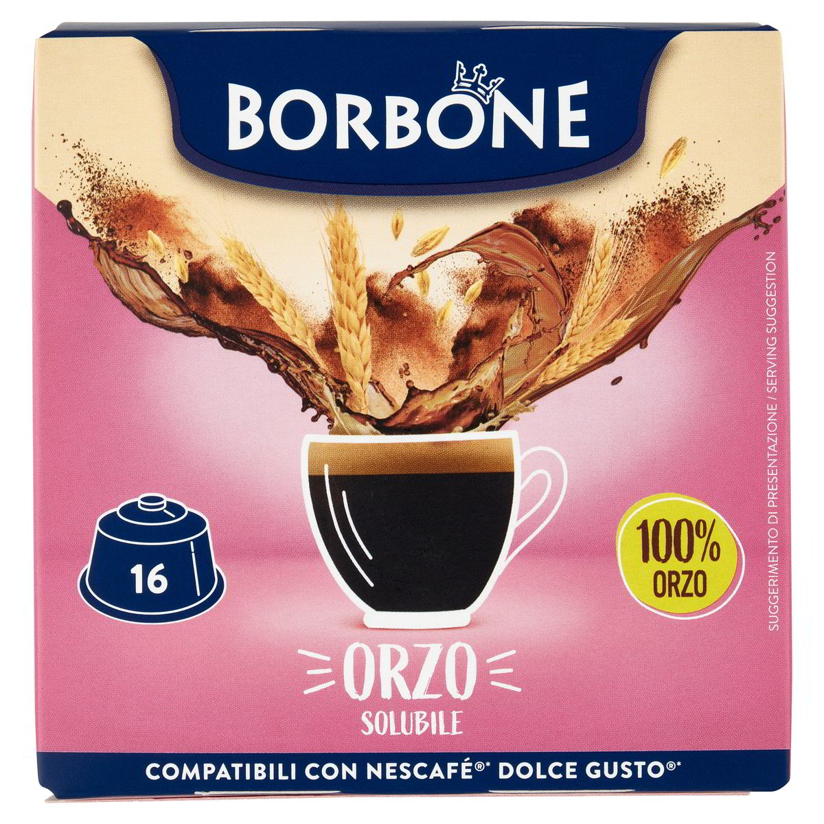 CAPSULE DI ORZO COMPATIBILI DOLCE GUSTO CAFFE BORBONE PZ 16 L