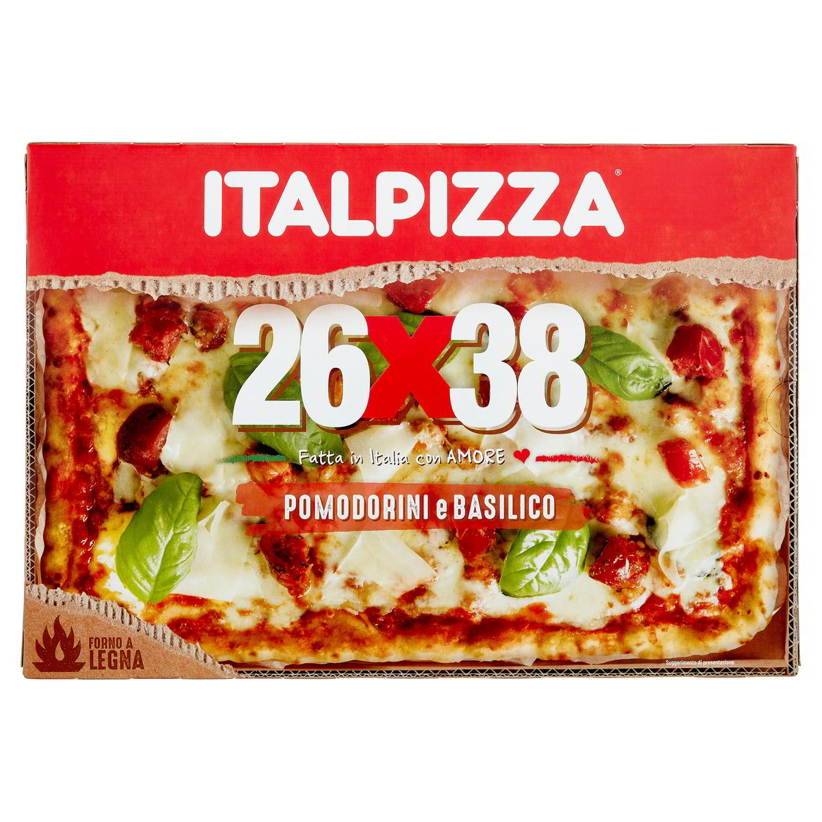 PIZZA POMODORO E BASILICO 26X38 ITALPIZZA GR 570 L Ecommerce Secondo