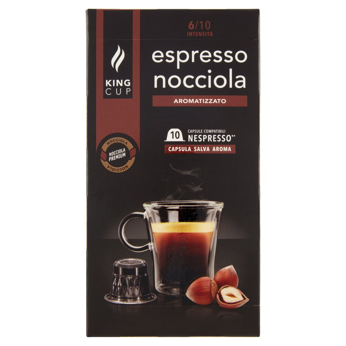 ESPRESSO ALLA NOCCIOLA X10 CAPSULE KING CUP GR 50 L Ecommerce Secondo