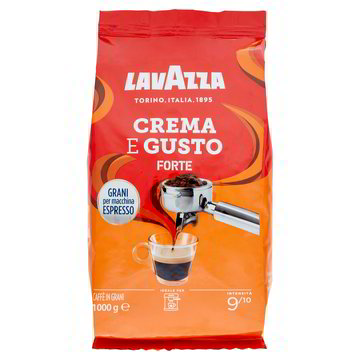 CREMA E GUSTO FORTE IN GRANI INTENSITÀ 9 LAVAZZA KG 1 l ecommerce