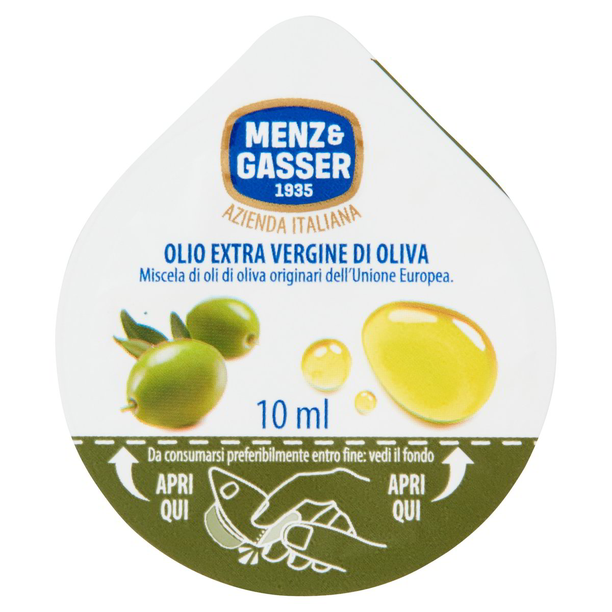 Olio Extravergine D Oliva Monodose Menz Gasser Ml X L Ecommerce