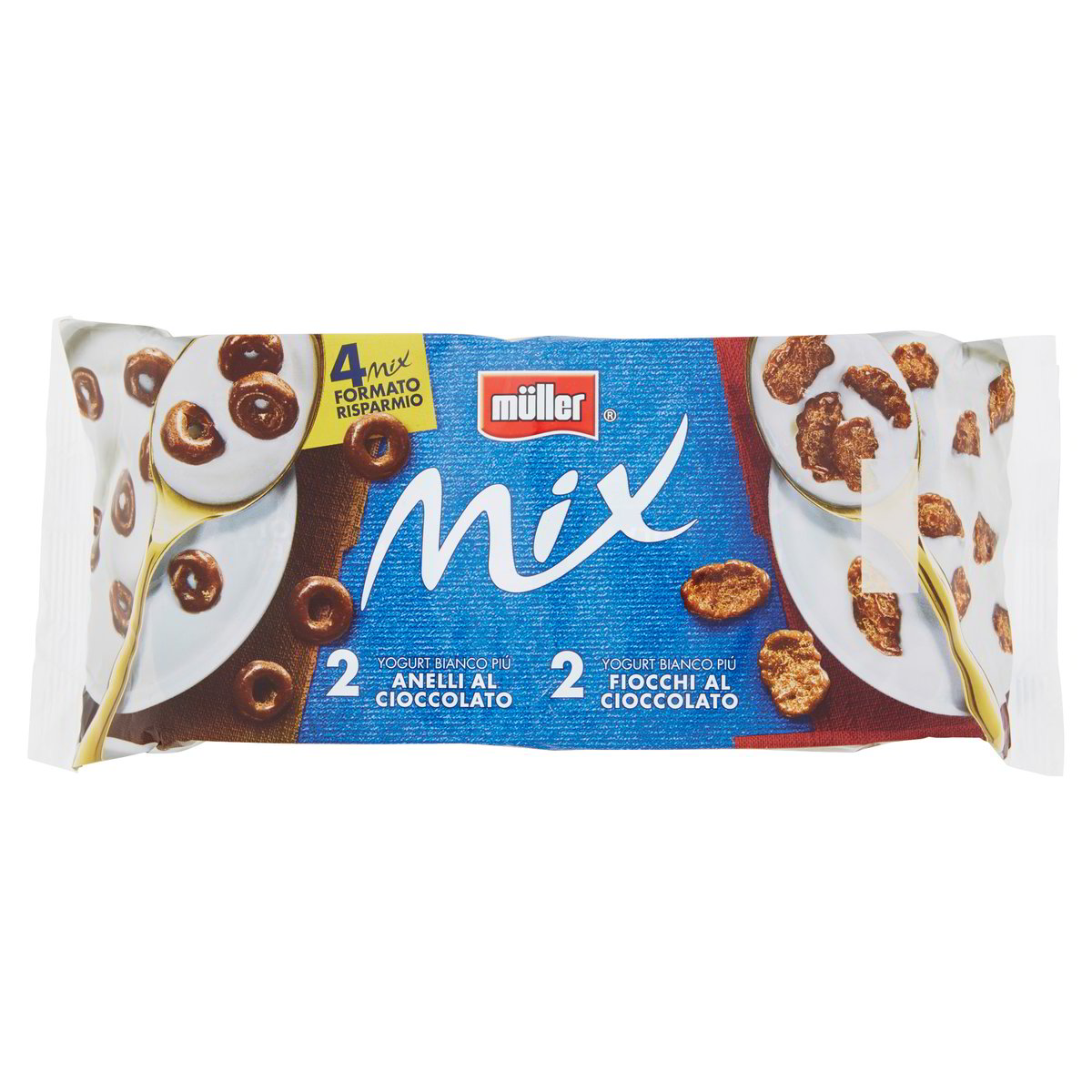 Yogurt Bianco Con Anelli O Fiocchi Di Cioccolato M Ller Gr X Pz