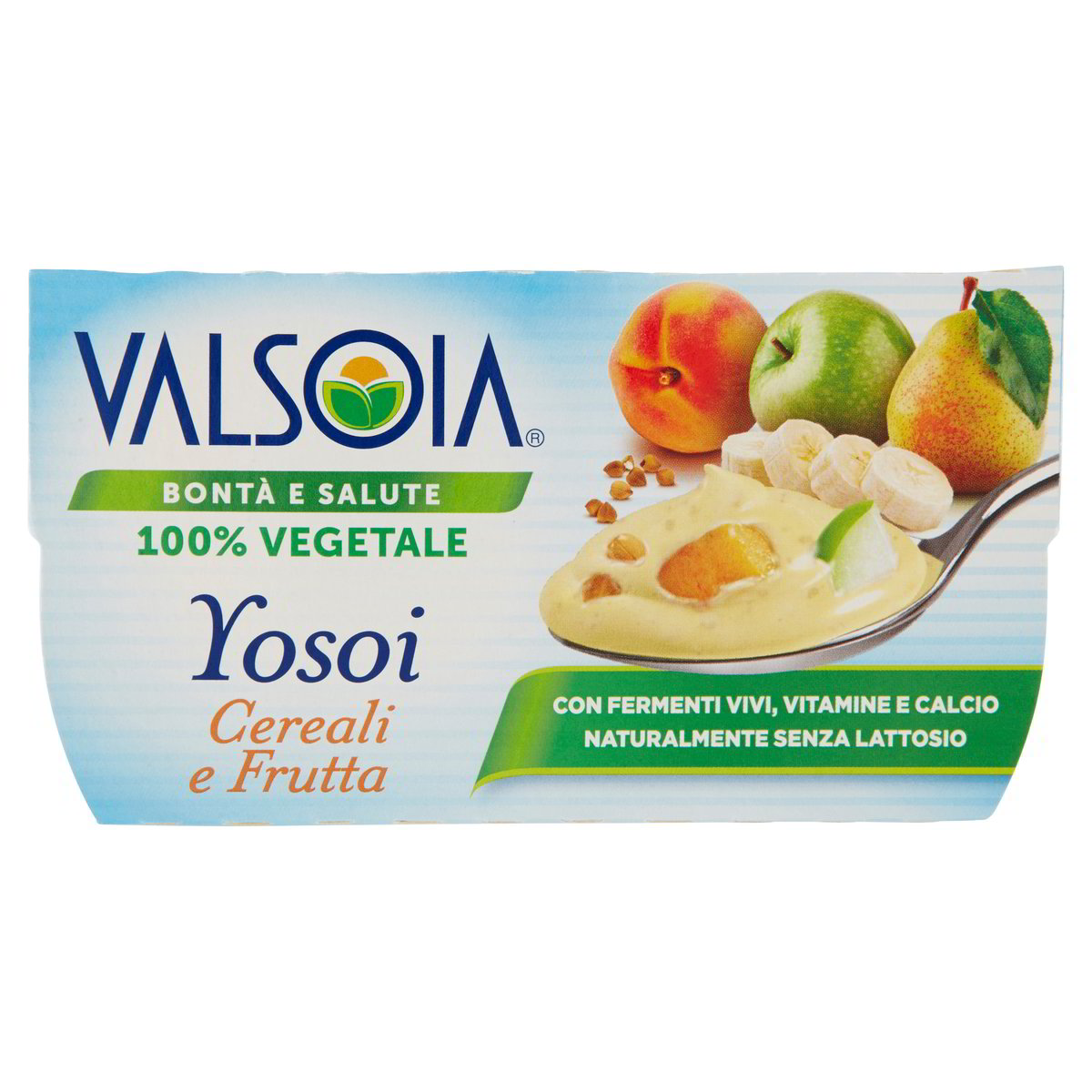 VALSOIA YOSOI CEREALI FRUTTA GR 125X2 L Ecommerce Secondo Iper Tosano