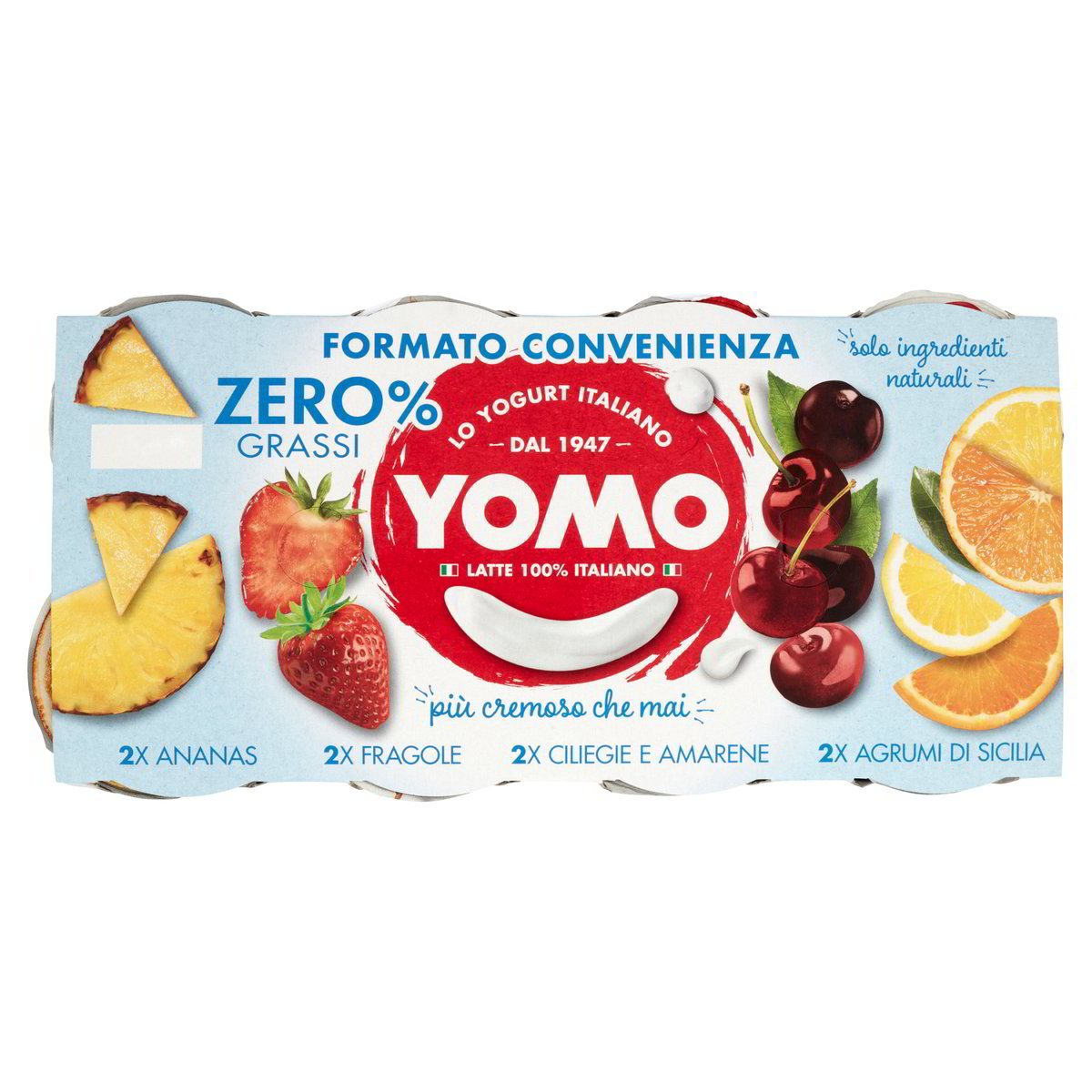 Yogurt Zero Grassi Frutta Assortita Yomo Gr X Pz L Ecommerce Secondo Iper Tosano