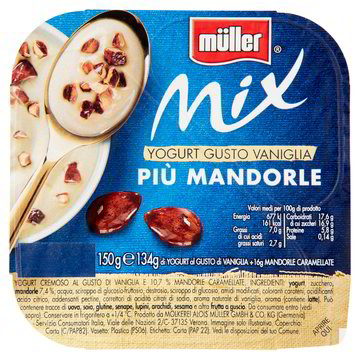 müller Mix Yogurt Bianco più Nocciole con Cioccolato e Caramello 150 g